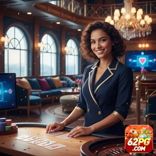 Atendente auxiliando jogador em serviços VIP no app